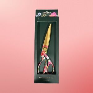 🆕 Rifle Paper Co. Gold and Floral Patterned Scissors
